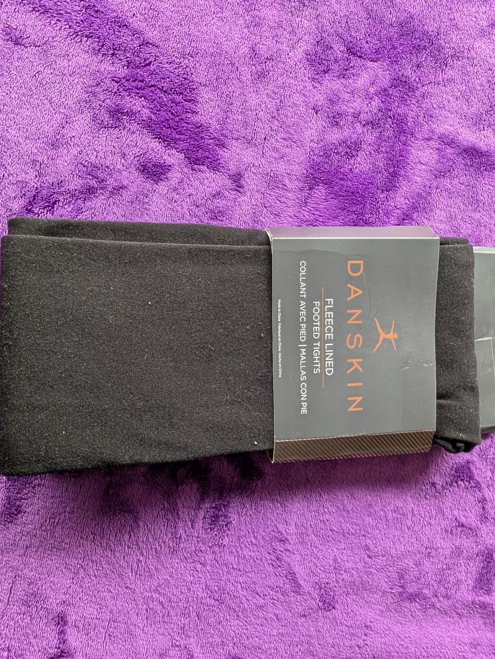 Danskin Fleece-Lined Tights - Black